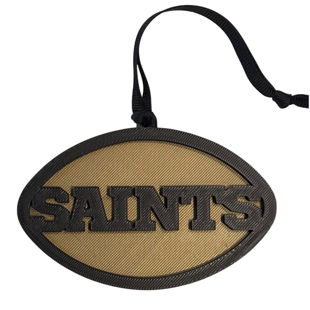 3D Printed 4" Ornament - Saints - Black over Bronze - O008-0818